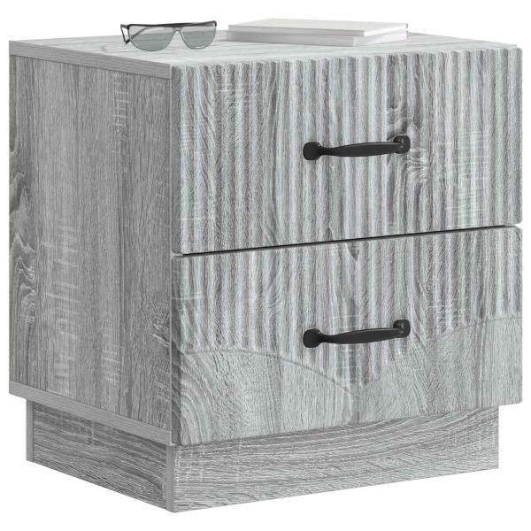 Nachttisch Graues Sonoma 43 x 34,5 x 44,5 cm Holzwerkstoff