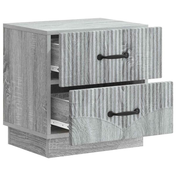 Nachttisch Graues Sonoma 43 x 34,5 x 44,5 cm Holzwerkstoff