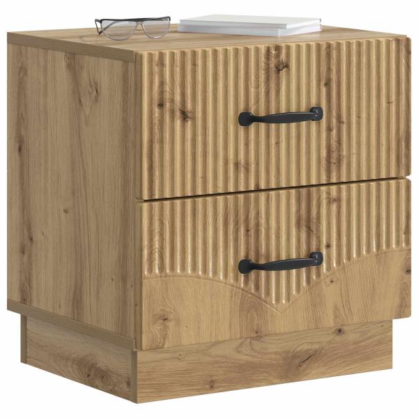 Nachttisch 2 stk. Artisan-Eiche 43 x 34,5 x 44,5 cm