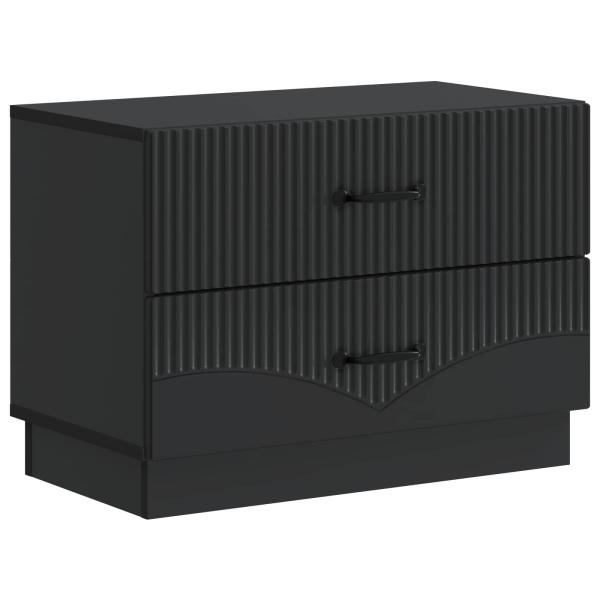Nachttisch Schwarz 62 x 34,5 x 44,5 cm Holzwerkstoff