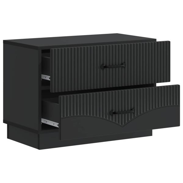 Nachttisch Schwarz 62 x 34,5 x 44,5 cm Holzwerkstoff