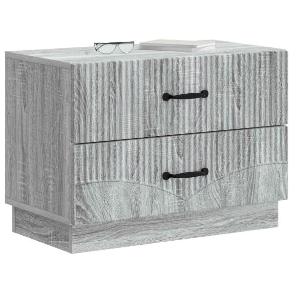 Nachttisch Sonoma-Grau 62 x 34,5 x 44,5 cm Holzwerkstoff