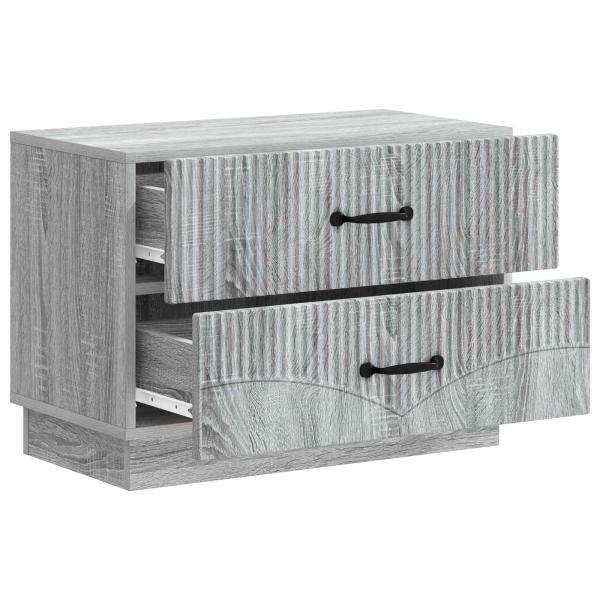 Nachttisch Sonoma-Grau 62 x 34,5 x 44,5 cm Holzwerkstoff
