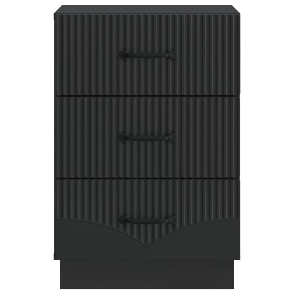 Nachttisch Schwarz 43 x 41 x 63,5 cm Holzwerkstoff