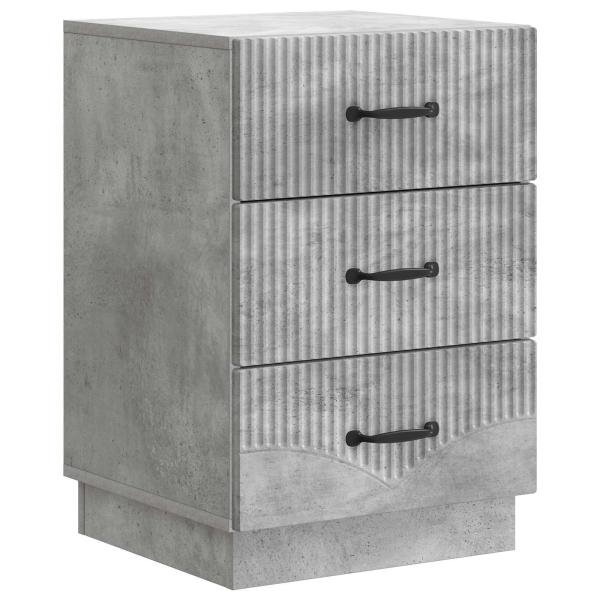 Nachttisch Betongrau 43 x 41 x 63,5 cm Holzwerkstoff