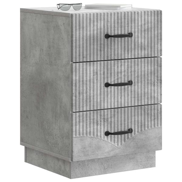 Nachttisch Betongrau 43 x 41 x 63,5 cm Holzwerkstoff