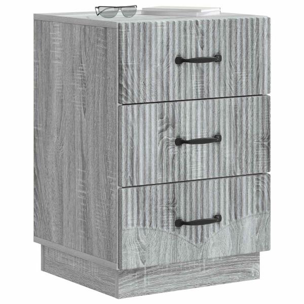 Nachttisch Graues Sonoma 43 x 41 x 63,5 cm Holzwerkstoff