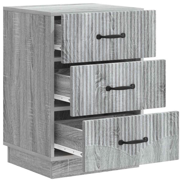 Nachttisch Graues Sonoma 43 x 41 x 63,5 cm Holzwerkstoff