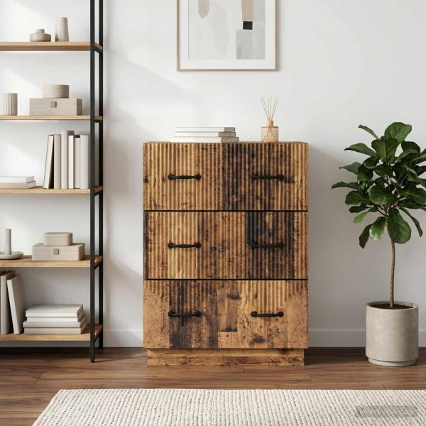 Schubladenschrank Altholz 66 x 34,5 x 87 cm Holzwerkstoff