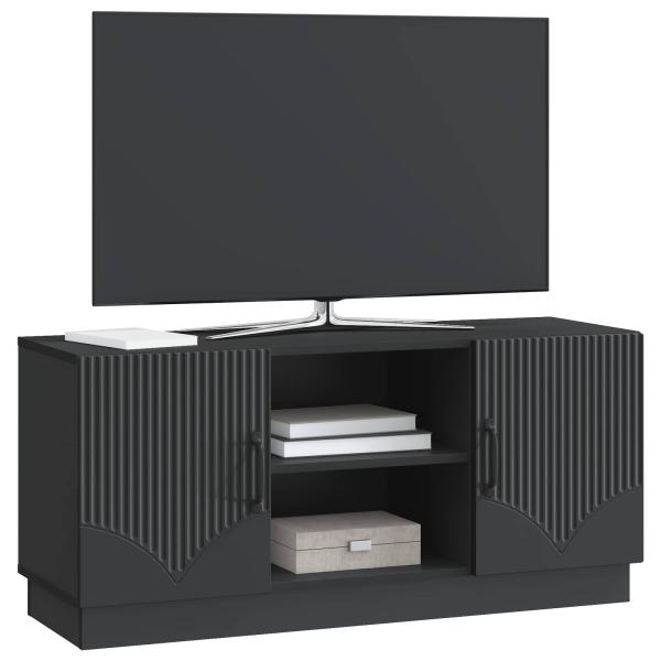 TV-Schränk 102 x 34,5 x 47 cm Schwarz Holzwerkstoff