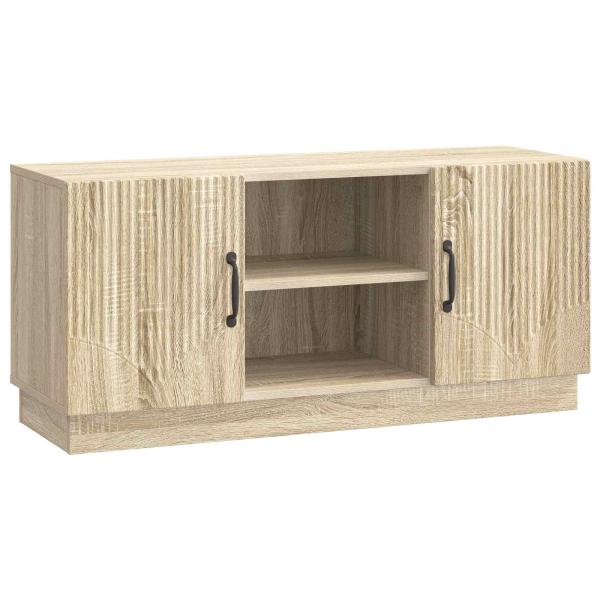 TV-Schränk 102 x 34,5 x 47 cm Sonoma-Eiche Holzwerkstoff