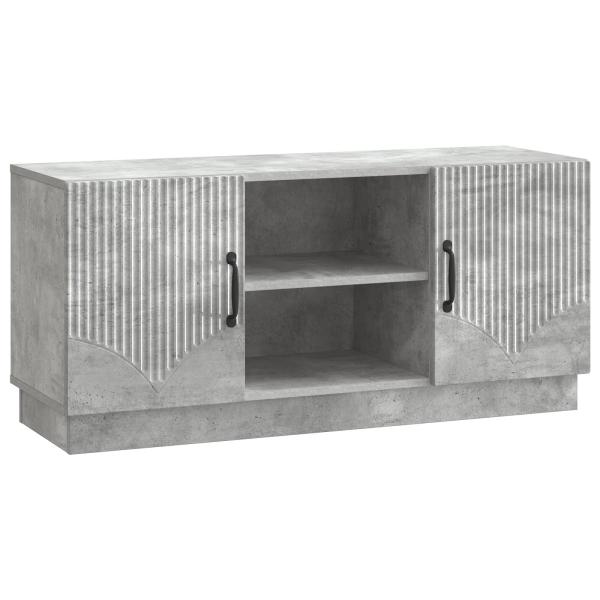 TV-Schränk 102 x 34,5 x 47 cm Betongrau Holzwerkstoff