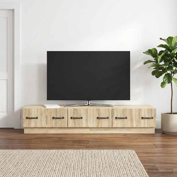 ARDEBO.de - TV-Schränk Sonoma-Eiche 147 x 34,5 x 27 cm Holzwerkstoff