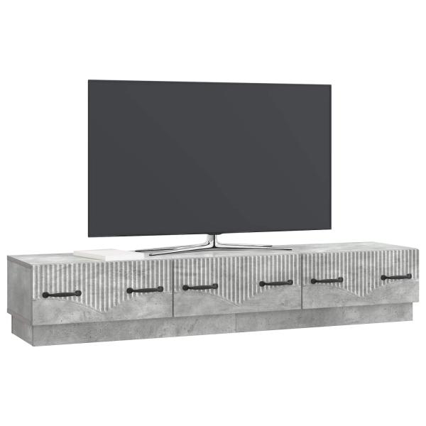 TV-Schränk Betongrau 147 x 34,5 x 27 cm Holzwerkstoff
