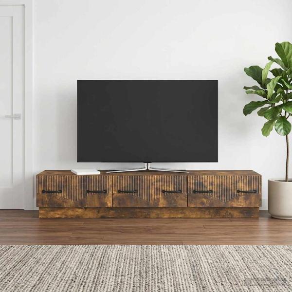 TV-Schränk Geräucherte Eiche 147 x 34,5 x 27 cm Holzwerkstoff