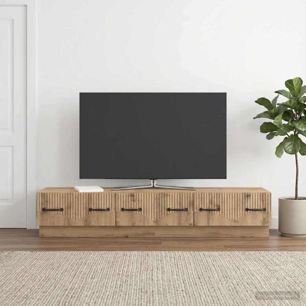 ARDEBO.de - TV-Schränk 147 x 34,5 x 27 cm Artisan-Eiche Holzwerkstoff