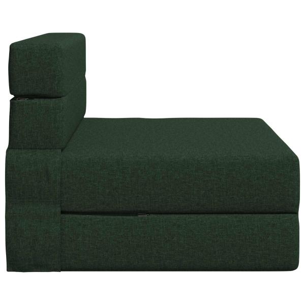 Klappsofa Bett Dunkelgrün 70 x 80 x 60 cm Stoff
