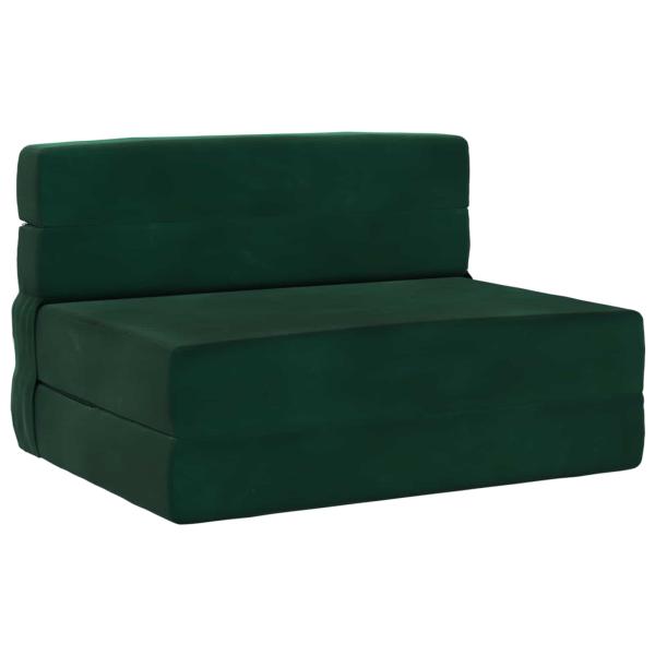 Klappsofa Bett Dunkelgrün 70 x 80 x 60 cm Stoff