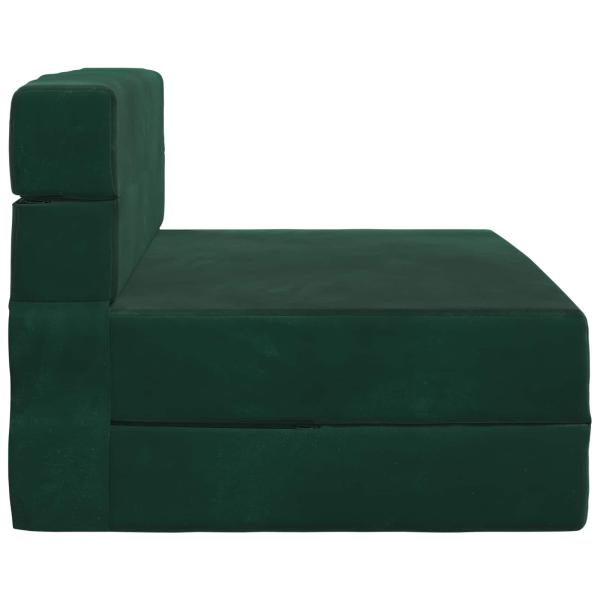 Klappsofa Bett Dunkelgrün 70 x 80 x 60 cm Stoff