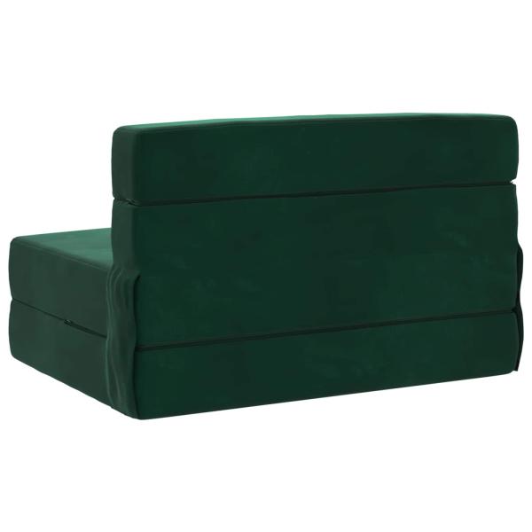 Klappsofa Bett Dunkelgrün 70 x 80 x 60 cm Stoff