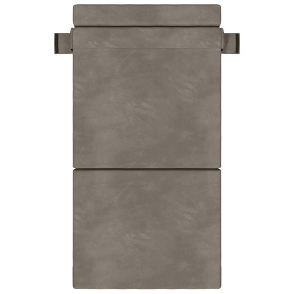 Klappsofa Bett Hellgrau 100 x 80 x 60 cm Stoff