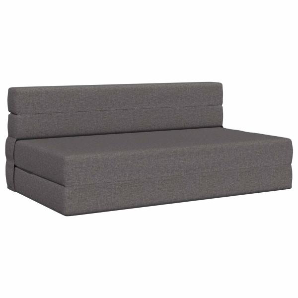 Klappsofa Bett Hellgrau 152 x 86,5 x 60 cm Stoff