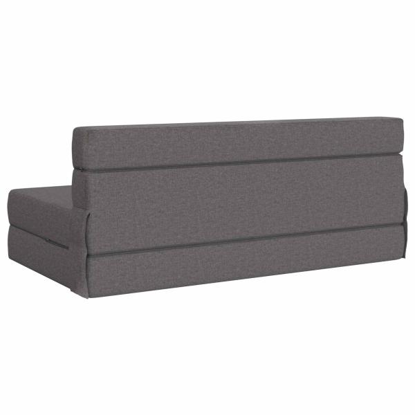 Klappsofa Bett Hellgrau 152 x 86,5 x 60 cm Stoff