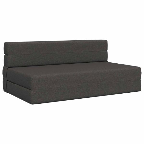 Klappsofa Bett Dunkelgrau 152 x 86,5 x 60 cm Stoff