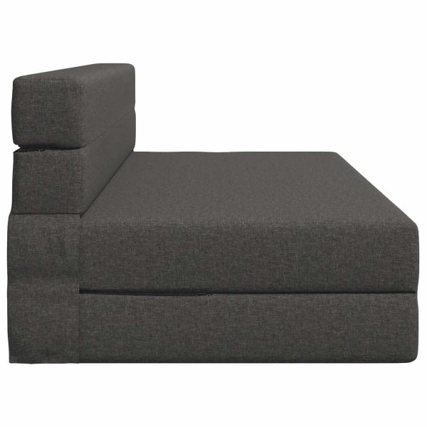 Klappsofa Bett Dunkelgrau 152 x 86,5 x 60 cm Stoff