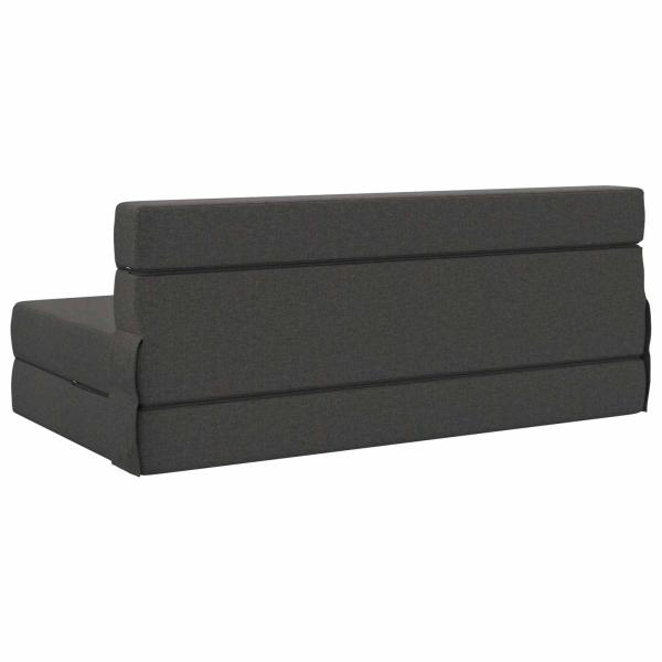 Klappsofa Bett Dunkelgrau 152 x 86,5 x 60 cm Stoff