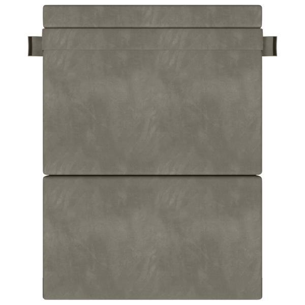 Klappsofa Bett Hellgrau 152 x 86,5 x 60 cm Stoff