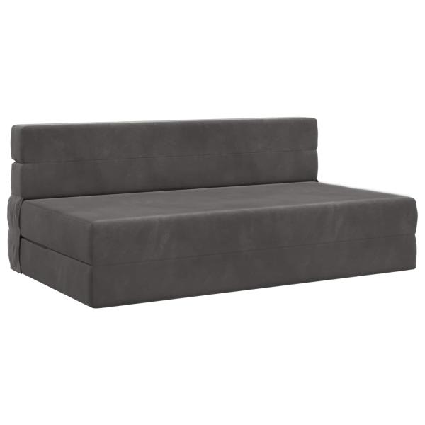 Klappsofa Bett Dunkelgrau 152 x 86,5 x 60 cm Stoff