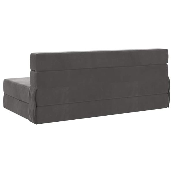 Klappsofa Bett Dunkelgrau 152 x 86,5 x 60 cm Stoff
