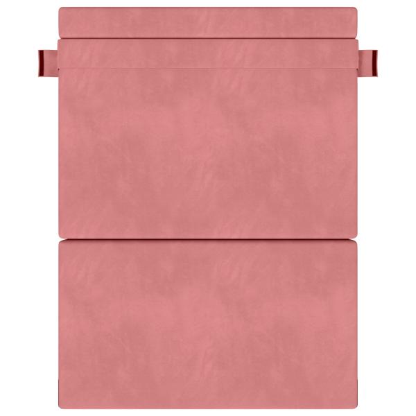 Klappsofa Bett Rosa 203 x 152 x 15 cm Samt