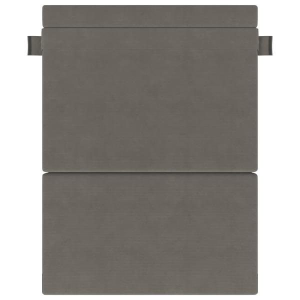 Klappsofa Bett Hellgrau 152 x 86,5 x 60 cm Stoff