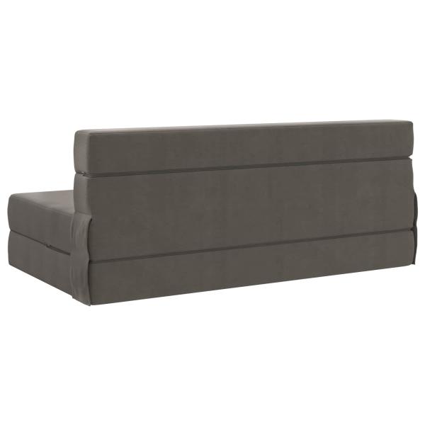 Klappsofa Bett Hellgrau 152 x 86,5 x 60 cm Stoff