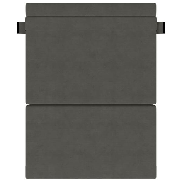 Klappsofa Bett Dunkelgrau 152 x 86,5 x 60 cm Stoff