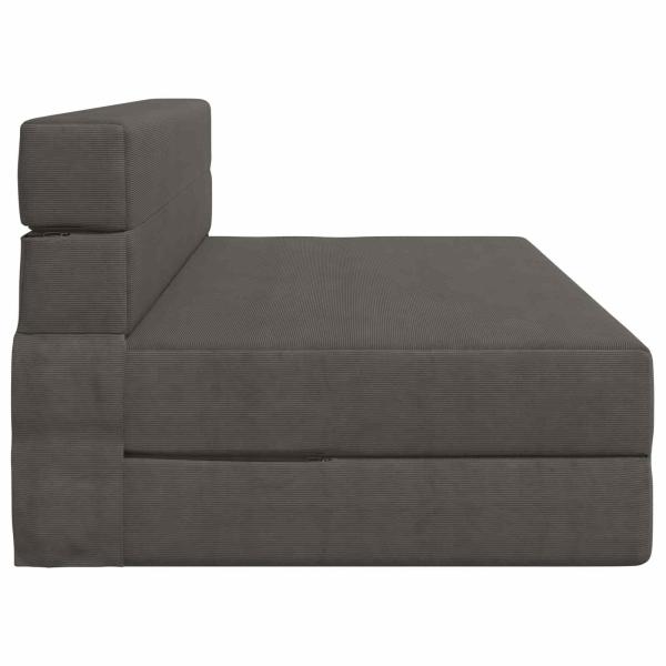 Klappsofa Bett Dunkelgrau 152 x 86,5 x 60 cm Stoff