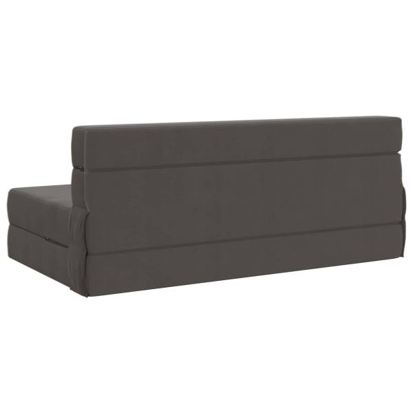 Klappsofa Bett Dunkelgrau 152 x 86,5 x 60 cm Stoff