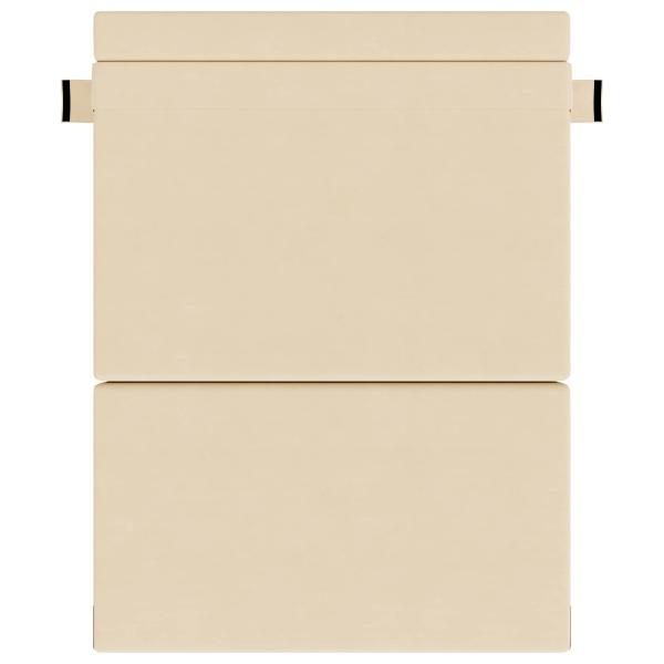 Klappsofa Bett Creme 152 x 86,5 x 60 cm Stoff