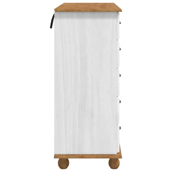 Schubladenkommode mit Schubladen ASKIM Weiß 91 x 40 x 95,5 cm