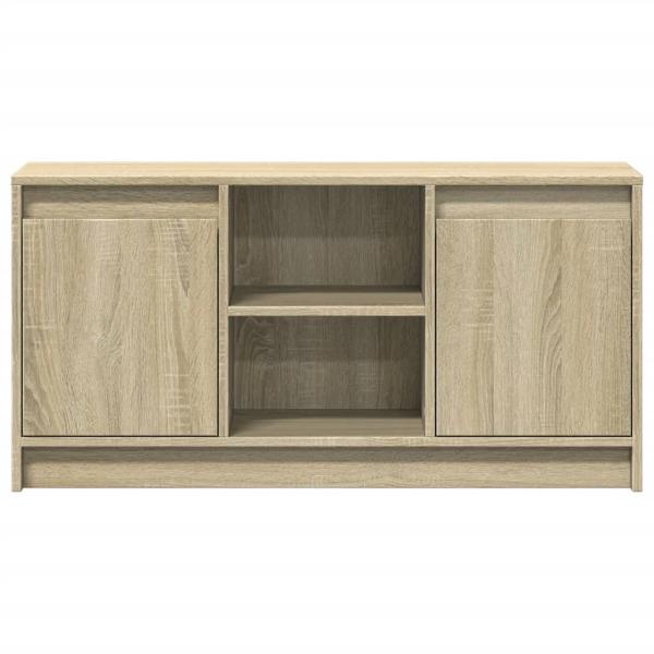 TV-Schrank mit LED-Beleuchtung Sonoma-Eiche 100x34x50 cm