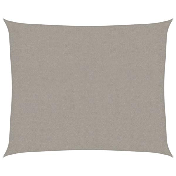 Sonnensegel 160 g/m² Rechteckig Hellgrau 2,5x3 m HDPE