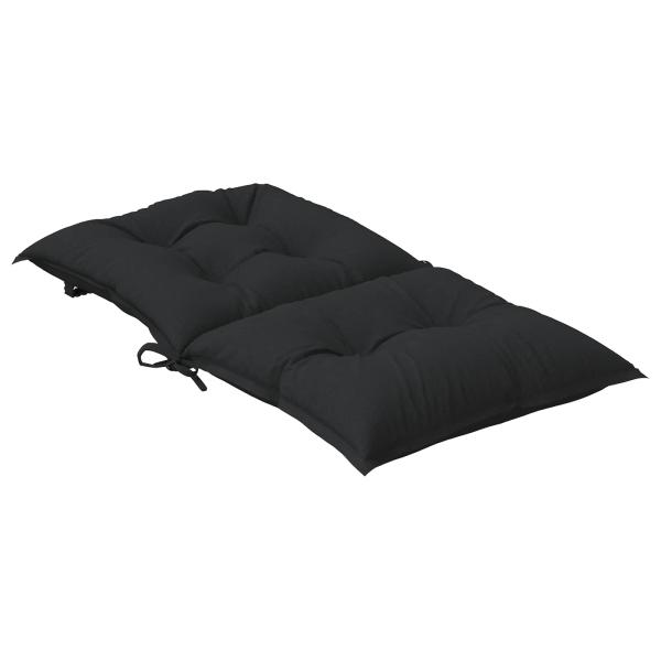Niedriglehner Stuhlkissen Set 2 stk. Polyester Melange Schwarz