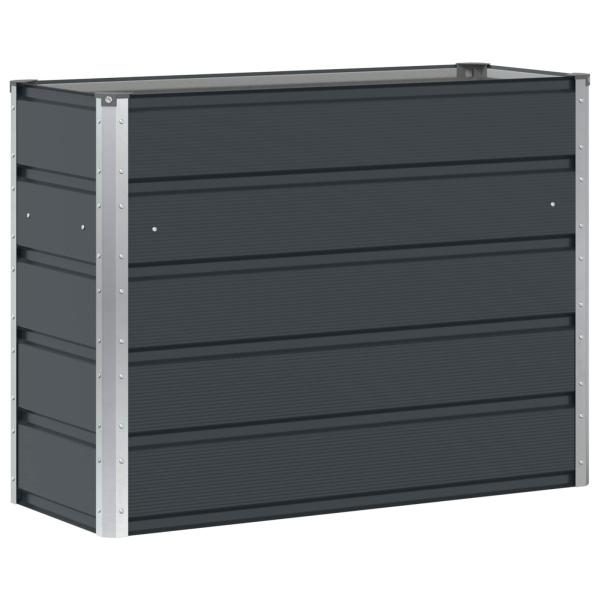 Pflanzkübel Anthrazit 100 x 40 x 75 cm Stahl