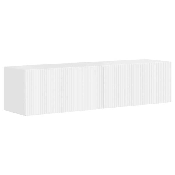 TV-Wandschrank 2 stk. Glänzend Weiß Holzwerkstoff