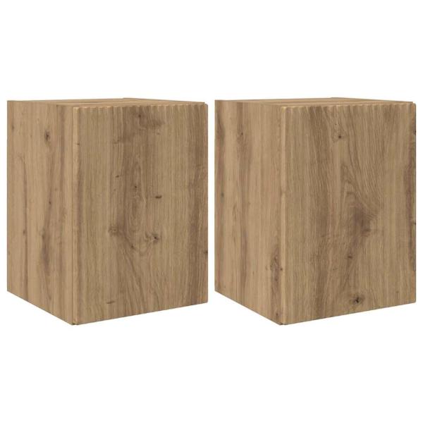 TV-Wandschrank 2 stk. Artisan Eiche Holzwerkstoff