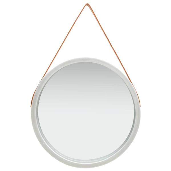 ARDEBO.de - Wandspiegel mit Gürtel 60 cm Silbern