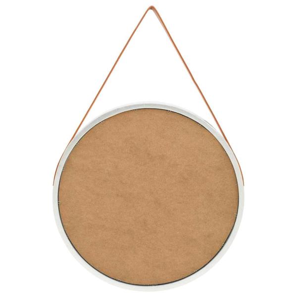 Wandspiegel mit Gürtel 60 cm Silbern
