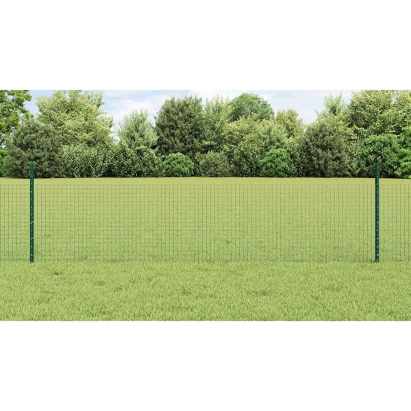 Zaun mit Pfosten Grün
